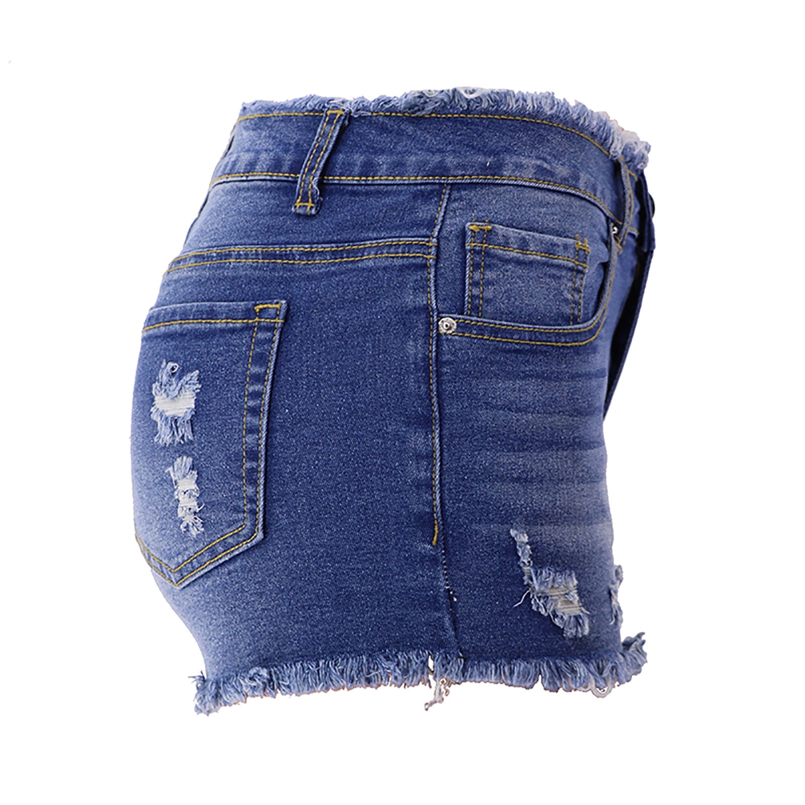 YouLoveIt Mid Rise Stretchy Denim Jeans Shorts Bermuda Denim Half Pants  Roll-Up Womens Mid Rise Short Women's Roll-Up Short - Walmart.com